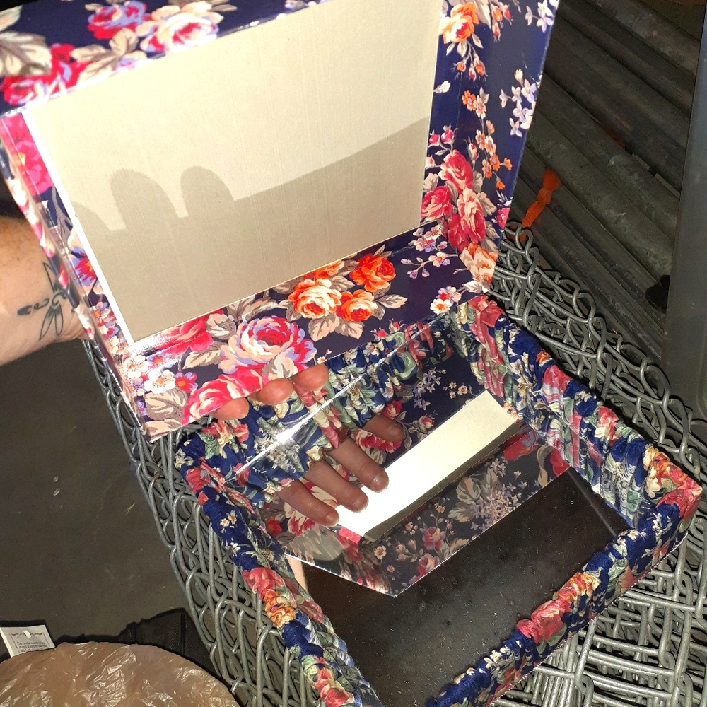 Vintage Fabric Keepsake Box